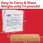 SOS Food Lab Emergency Food Bar - 3600 Calorie Ration (8 Pack Shortbread Cookie) - 3 Day/72 Hour Ready to Eat Supply for Camping, Hiking, Disaster Preparedness - 5 Year Shelf Life Energy Survival Food