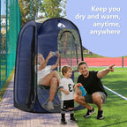 Sports Pod, Kilindeer Pop Up Weather Tent for 1 Person – Portable All-Weather Shelter with Clear TPU Panels, Instant Setup for Outdoor Events, Camping, Hiking, Wind & Rain Protection