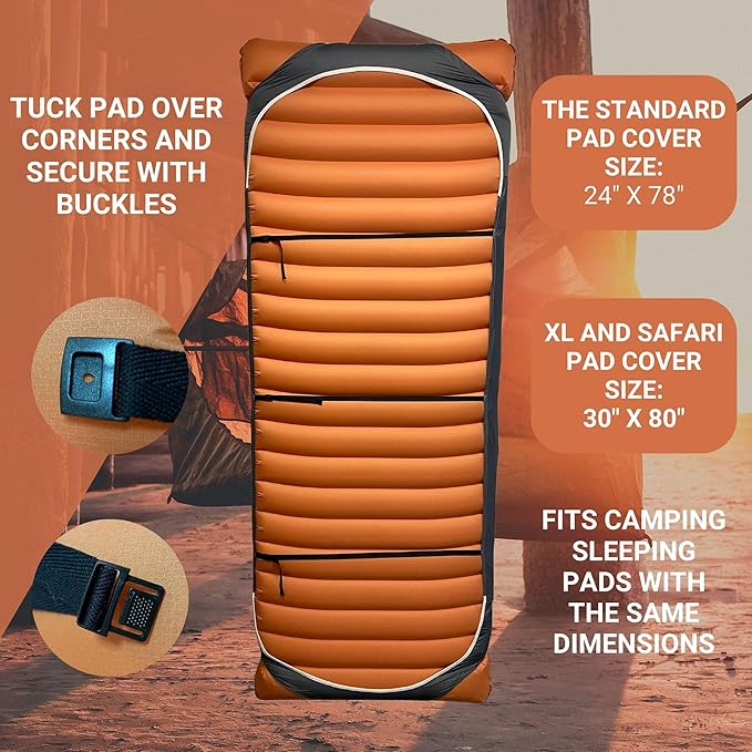 Haven Insulated Pad Cover - Hammock Accessories for Insulated Hammock Pad - Camping Hammock Sleeping Pad Accessories - Second Gen (Standard Size)(Pad Not Included) (Standard Size 78L x 24W)
