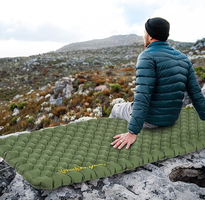 Naturehike Insulated Inflatable Sleeping Pad 27oz, 4.6R Ultralight Backpacking Sleeping Pad XL, NKTR™ AIR Lightweight Sleeping Mat for Camping, Hiking