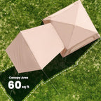 Inflatable Tents for Camping, Blow Up Tent with Hand Pump, Easy Setup Inflatable Hot Tent with Stove Jack, Waterproof Oxford Air Glamping Tents for Camping Adult 4 Person Upgrade Version