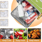 Cooler Backpack, 40 Cans Insulated Lunch Backpack Picnic Backpack for Men&Women, Durable Cooler Bag with 2 Leak Proof Compartments for Picnic, BBQ Camping, Lunch, Beach, Hiking, Green