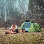 Night Cat Ultralight Tunnel Tent: Waterproof Lightweight Two People Backpacking Tent for Outdoor Camping Hiking Treeking with Double Layers Aluminum Poles and Footprint