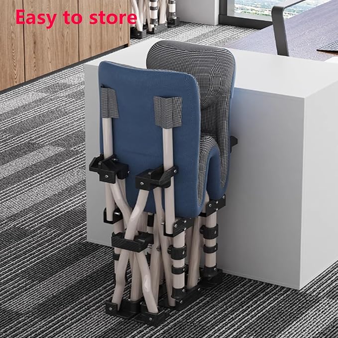 Office Lunch Break Folding Bed, Camping Cots for Adults with Thick Mattress Folding Single Person Nap Bed Rollaway Beds for Home Office Lunch Break, Camping, Pool and Beach(190 * 68 * 40cm)
