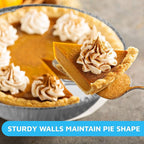 MontoPack 9” Aluminum Foil Pie Pans | Round Disposable Containers with Angled Walls for Tart Baking, Storing, Serving & Reheating | Freezer and Oven Safe, Recyclable | 50-Pack of Cake Tins