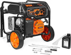WEN 5600-Watt Portable Generator, Electric Start, 224cc, Transfer-Switch and RV-Ready with CO Shutdown Sensor (GN5602X)