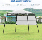 Fireflowery 7’ x 7’ Pop Up Canopy Tent, Portable Shelter Canopy w/Backpack, Outdoor Instant Canopy Tent, Lightweight & Compact for Hiking, Fishing, Camping, Picnic (7'x7' Base, 6'x6' top)