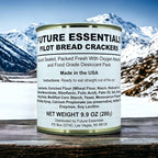 Future Essentials Sailor Pilot Bread Survival Crackers – 30-Year Shelf Life Ready to Eat Hardtack Biscuits in #2.5 Can – Made in the USA Emergency Food Supply – 12 Crackers per Can, Pack of 1