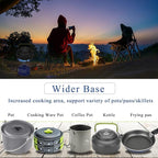 Backpacking Stove Portable Camping Stove Burner, Caudblor Small Backpack Stoves with Butane Adapter, Lightweight Hiking Stove with Carrying Case for Travel, Little Father's Day gifts Camp Stove