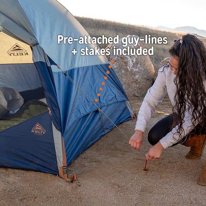 Kelty Late Start Backpacking Tent – Lightweight Two Man Camping Tent Shelter with Quickcorners, Aluminum Poles, Waterproof Poly Fly, Updated for 2024 | Camping Tent Shelter, Quickcorners, Aluminum Poles, Waterproof Poly Fly, Updated for 2024