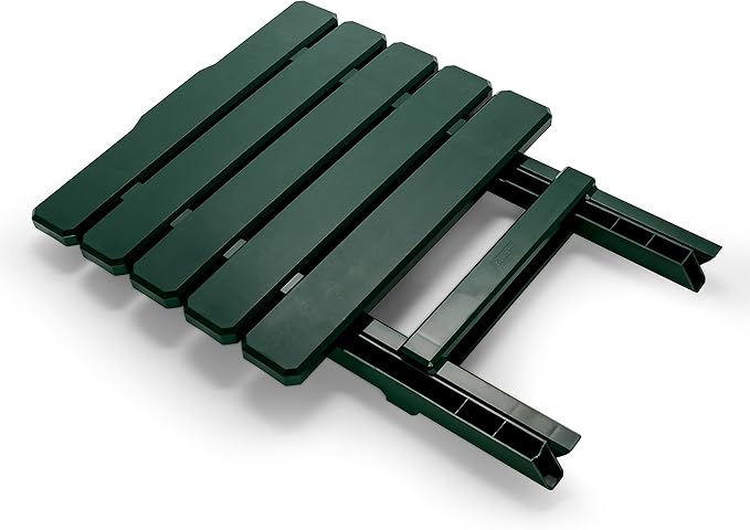 Camco 51691 Green Large Adirondack Portable Outdoor Folding Side Table, Perfect for The Beach, Camping, Picnics, Cookouts and More, Weatherproof and Rust Resistant
