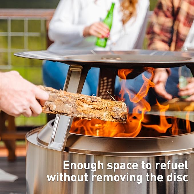 Solo Stove Ranger Heat Deflector - Enhance Warmth and Comfort for Your Fire Pit - Durable 304 Stainless Steel - Maximizes Heat Radius - Long-Lasting Camping Essentials, 5 lbs