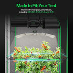 VIVOSUN Grow Tent High CFM Kit, Heavy-Duty Mounting Bars, High Airflow Support Pole Kit 39"-60" Adjustable, Suitable for 3.3’×3.3’, 4’×2’, 4’×4’, and 5’×5’ Tents, 4-Pack