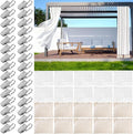 10 Set Outdoor Curtain Weights Upgraded 30 oz High Weighted Sand Bags with 30 Metal Clips for Gazebo Patio Tent Tablecloth 7.5"*8.7"