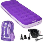 Pittman - Kids Air Mattress - Deluxe Kids Inflatable Bed with Electric Pump & Durable Backpack - Perfect Teen to Toddler Blow up Mattress for Sleepovers, Camping or Childs Travel Bed