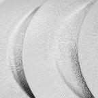 100 PCS Charger Plates Bulk, 13 Inch Decorative Round Dinner Plates, Plastic Dinner Chargers Bulk Serving Plate for Birthday Parties, Holidays, Weddings (Silver)