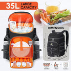 N NEVO RHINO Backpack Coolers Insulated Leak Proof 36/54 Cans,Portable Lightweight Waterproof Insulated Cooler Backpack for Men & Women Ideal for Camping,Travel,Beach,Picnics,Lunch & Day Trips