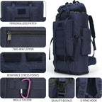 Hiking Backpack for Men 70L/100L Camping Backpack Military Rucksack Molle 3 Days Assault Pack for Climbing | Camping Backpack, 3 Days Assault Pack, for Climbing