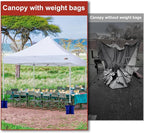 ABCCANOPY Canopy Weights 150 LBS Tent Sand Bags,4-Pack Blue (Without Sand)