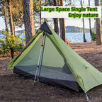3FULGEAR Ultralight Tent for Backpacking, LANSHAN 1 Trekking Pole Tent 1 Person 3/4 Season Lightweight Easy Set Up Double Layer Shelter Waterproof Tents for Camping Hiking Outdoor Mountaineering