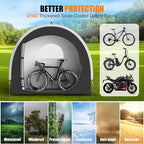 39.4" Larger Storage Shed Tent for Bike Motorcycle ebike eScooter Lawn Mower Outdoor Canopy Shelter Protection with Water Resistant Dustproof Windproof and Sunproof for RV Travel