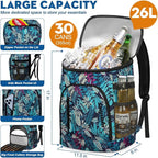 Capolo Cooler Backpack for Men Women Insulated Backpack Cooler Leak Proof Thermal Bag Beverage Soft Cooler Bag Lunch Backpack for Camping 30/45 Cans