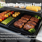 Grill Griddle for Weber Spirit 300 Series - Dual Sided Sear Parts for Spirit II 300,Spirit E/S310 E/S315 320 330 SP320,Spirit 700,Genesis 1000-3500,Gold & Silver B/C Gas