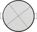VEVOR X-Marks Fire Pit Grill Grate, Round Cooking Grate, Heavy Duty Steel Campfire BBQ Grill Grid with Handle and Support X Wire, Portable Camping Cookware for Outside Party & Gathering, 36 Inch Black