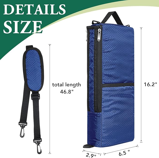Golf Cooler Bag Golf Cooler Sleeve - Holds 6 Beer Cans or 2 Wine Bottles Cold Golf Accessories Gifts for Men Dad Husband, Insulated Beer Cooler for Golfing, Beach Days, Picnic