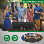 Outvita 2 Burner Propane Gas Stove for Outdoor Cooking, 150,000 BTU Camping Cooker with Windscreen for Cooking BBQ Baking Turkey Frying