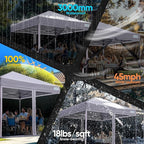 Quictent 10'x10’ Pop up Screened Canopy Tent with Mosquito Netting, Portable Easy up Outdoor Screen House Shelter for Patio, Camping and Picnic, Includes Wheeled Carry Bag