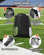 Sportneer XL Pop Up Sports Tent, 46" L x 46" W x 63.5" H Clear TPU Outdoor Shelter for 1 Adult & 1 Child, All-Weather Warm Bubble Pod with Instant Setup, Wind & Rain Protection for Spectators