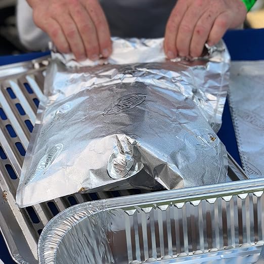 Kingsford Extra Tough Grilling Bags, Heavy Duty Aluminum Foil Bags for Grill and Oven Cooking, Steam and Smoke Food Prep, Disposable BBQ Cooking Bags for Easy Cleanup, 15.5 x 10 In, 4 Count
