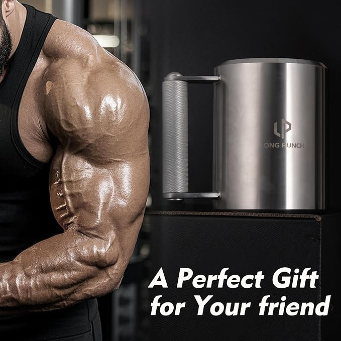 Heavy Mug 10KG/22LB 14 oz, Stainless Steel Overweight Dumbbell Cups, Fitness Sports Water Cup, Funny Beer Mug, Gym Workout and Coffee Enthusiast Gift, Prank Gift