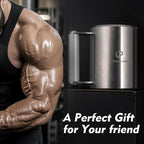 Heavy Mug 10KG/22LB 14 oz, Stainless Steel Overweight Dumbbell Cups, Fitness Sports Water Cup, Funny Beer Mug, Gym Workout and Coffee Enthusiast Gift, Prank Gift