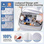 Lunch Backpack Insulated Coolers Backpacks - Lunch Bag for Women Double Decker Lunch Box, Leakproof Lunchbag Large Lunchbox Back Pack Lunch Cooler Bag for Picnic Beach Camping Work