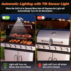 Grill Lights for Outdoor Grill with Rechargeable Battery for Blackstone Griddle and Weber Grill, Blackstone Griddle Accessories, BBQ Grilling Accessories for Outdoor Grill, Gifts for Men Dad