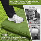 Sleeping Pad, 6" Extra Thick Camping Mat with Pillow Built-in Foot Pump, Ultra Comfortable Inflatable Sleeping Mat for Camping, Backpacking, Hiking, Camp Tent - Enjoy a Comfy Sleep