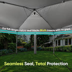 Quictent 10'x10’ Pop up Screened Canopy Tent with Mosquito Netting, Portable Easy up Outdoor Screen House Shelter for Patio, Camping and Picnic, Includes Wheeled Carry Bag