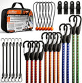 HORUSDY 28-Piece Premium Bungee Cords with Hooks, Includes 10”, 18”, 24”, 36”, 48”, Bungee Cord Assortment (10 to 48 Inch)