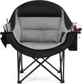 apollo walker Oversized Camping Chair - Extra Wide Heavy Duty 500lbs Camping Chairs for Adults with Cup Holder & Cooler Bag, Folding Lawn Chair for Outdoor, Beach, Park