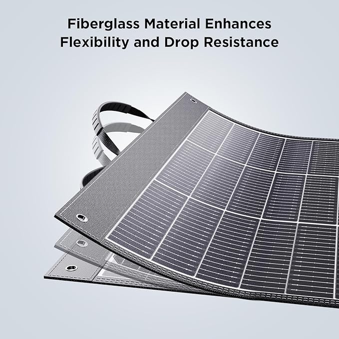100W Portable Solar Panel N-Type 16BB,25% Efffciency Ultralight 7.98lbs Foldable Solar Charger for Jackery 300/EcoFlow River/Bluetti/Anker Solix, IP67 Waterproof for RV Camping Off-Grid