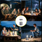 KUNHE LED 60 Pack Camping Lantern Battery-Operated (Includes 180 AA Alkaline Batteries) 350 lumens IPX4 Waterproof Lanterns for Power Outages Emergency Hurricane Storm Outdoor Camping