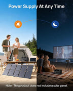 DARAN Portable Power Station 1000W (Surge 2000W), Solar Generator with 100W USB-C PD Fast Charging，576Wh LiFePO4 Battery for Camping, Home, Power Outages, RV and Emergency