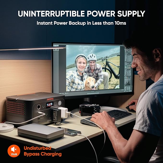 Jackery Explorer 500 v2 Portable Power Station and 102W Fast Charger, 512Wh LiFePO4 Battery, 500W AC/1000W Peak, Solar Generator for Camping, Outdoors, and Power Outages
