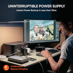 Jackery Explorer 500 v2 Portable Power Station, 512Wh LiFePO4 Battery, 500W AC/1000W Peak, Solar Generator for Camping, Outdoors, and Power Outages