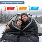 2 Person Sleeping Bag for Adults,Double Sleeping Bags King Size, Backpacking Sleeping Bag with Plush Lining/Extra Large/4 Seasons/Portable/Waterproof/Hiking/Camping/Backpacking
