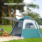 WHYATT 2-8 Person Tents for Camping, Backpacking Tent, Waterproof Windproof Tent Easy Set Up-Portable Dome Tents for Camping