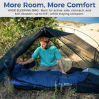 ATEPA Down Sleeping Bag for Adults, 650FP Recycled 30°F 35°F 40°F 45°F 3 Season Wearable Ultralight Packable Compact Sleeping Bags with Compression Sack for Backpacking Camping Hiking