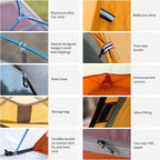 Naturehike Cloud-Up 1 Person Tent, Lightweight Backpacking Tents for One Man, Waterproof Ultralight One Person Tent for Camping Hiking Backpacking